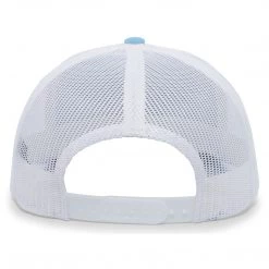 Pacific Headwear NSA Outline Series Columbia Blue Snapback Hat: 104-COLWH