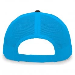 Pacific Headwear Baseball NSA Outline Series Neon Blue Snapback Hat: 104-BKNBBK