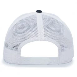 Pacific Headwear NSA Outline Series Navy Snapback Hat: 104-NVWH Baseball