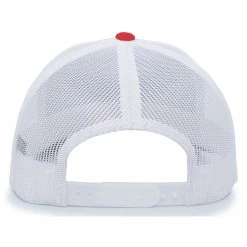 Pacific Headwear Baseball NSA Outline Series Red Snapback Hat: 104-RDWH