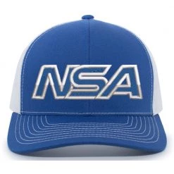 Pacific Headwear Baseball NSA Outline Series Royal Snapback Hat: 104-ROWH
