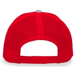 Pacific Headwear NSA Flag Series Heather Red Snapback Hat: 104S-HERD
