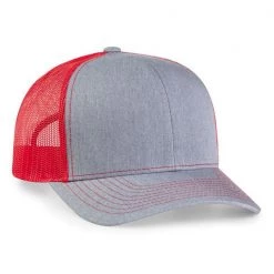 Pacific Headwear NSA Flag Series Heather Red Snapback Hat: 104S-HERD