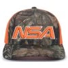 Pacific Headwear NSA Classic Series Camo Snapback Hat: 108C-BUORG Baseball