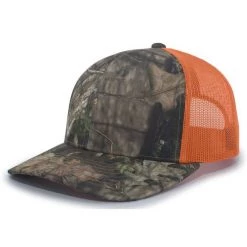 Pacific Headwear NSA Classic Series Camo Snapback Hat: 108C-BUORG Baseball