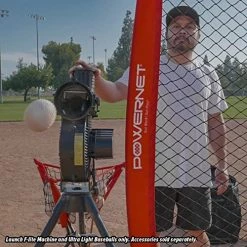 PowerNet Launch F-Lite Pitching Machine Baseballs: 1194-1