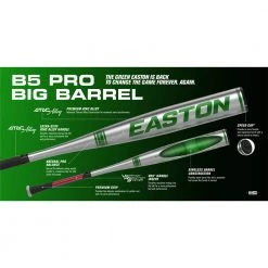 DEMO 2021 Easton B5 Pro Big Barrel -3 BBCOR Baseball Bat: BB21B5 DEMO
