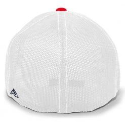 Pacific Headwear NSA Outline Series Navy Red Flex Fit Hat: 404M-NVWHRD Baseball