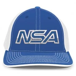Pacific Headwear NSA Outline Series Royal Flex Fit Hat: 404M-ROWH