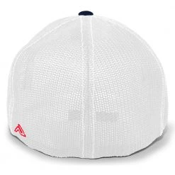 Pacific Headwear Baseball NSA Outline Series Red/Navy Flex Fit Hat: 404M-RDWHNV