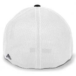 Pacific Headwear NSA Outline Series Black Flex Fit Hat: 404M-BKWH Baseball