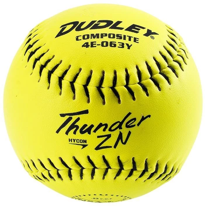 Dudley NSA Thunder ZN Hycon 11" 52/275 Composite Slowpitch Softballs: 4E-063Y 1 Dudley NSA Thunder ZN Hycon 11" 52/275 Composite Slowpitch Softballs: 4E-063Y