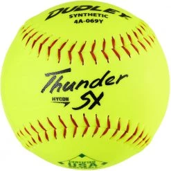 Dudley ASA Thunder SY Hycon 12" 52/300 Synthetic Slowpitch Softballs: 4A-069Y