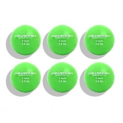 PowerNet 2" Micro Weighted Hitting And Batting Training Ball (6 Pack): 1065 Baseball