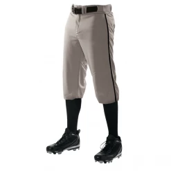 Alleson Adult Crush Knicker Baseball Pants With Piping: 655PKB 13 Alleson Adult Crush Knicker Baseball Pants With Piping: 655PKB