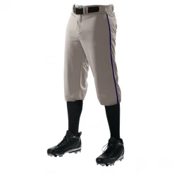 Alleson Adult Crush Knicker Baseball Pants With Piping: 655PKB 16 Alleson Adult Crush Knicker Baseball Pants With Piping: 655PKB