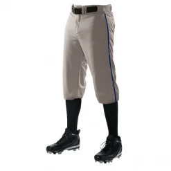 Alleson Adult Crush Knicker Baseball Pants With Piping: 655PKB 15 Alleson Adult Crush Knicker Baseball Pants With Piping: 655PKB