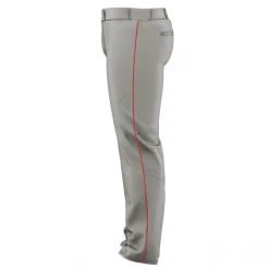Alleson Adult Crush Open Bottom Baseball Pants With Piping: 655WLB 20 Alleson Adult Crush Open Bottom Baseball Pants With Piping: 655WLB