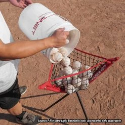 PowerNet Launch F-Lite Pitching Machine Baseballs: 1194-1