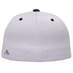 Pacific Headwear NSA Flag Series Silver Black Flex Fit Hat: ES342-SLBK