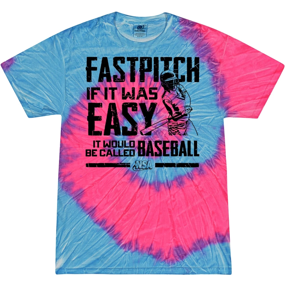 DSG Apparel Apparel & Uniforms NSA Fastpitch If It Was Easy It'd Be Called Baseball Tie Dye Short Sleeve Shirt 2 DSG Apparel Apparel & Uniforms NSA Fastpitch If It Was Easy It'd Be Called Baseball Tie Dye Short Sleeve Shirt