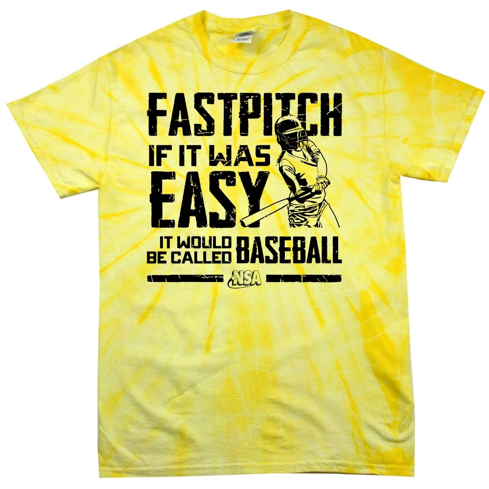 DSG Apparel Apparel & Uniforms NSA Fastpitch If It Was Easy It'd Be Called Baseball Tie Dye Short Sleeve Shirt 1 DSG Apparel Apparel & Uniforms NSA Fastpitch If It Was Easy It'd Be Called Baseball Tie Dye Short Sleeve Shirt