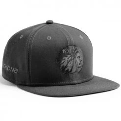 Baseball Nokona Indian Head Snapback Hat: HT-GRAPHITEHAT