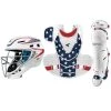 Baseball Easton Jen Schro The Very Best Stars & Stripes Fastpitch Catcher's Set: A165448 / A165449