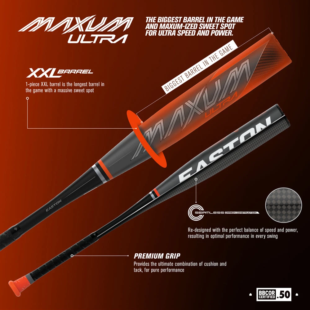 DEMO 2021 Easton Maxum Ultra -3 BBCOR Baseball Bat: BB21MX DEMO 5 DEMO 2021 Easton Maxum Ultra -3 BBCOR Baseball Bat: BB21MX DEMO