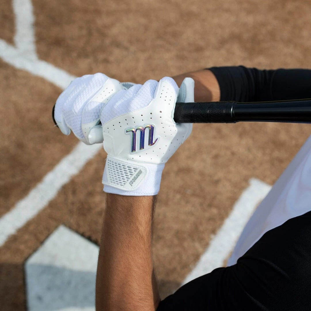 Marucci Crest Adult Batting Gloves: MBGCRST Baseball 8 Marucci Crest Adult Batting Gloves: MBGCRST Baseball
