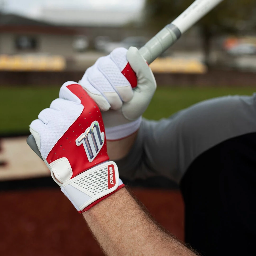 Marucci Crest Adult Batting Gloves: MBGCRST Baseball 7 Marucci Crest Adult Batting Gloves: MBGCRST Baseball