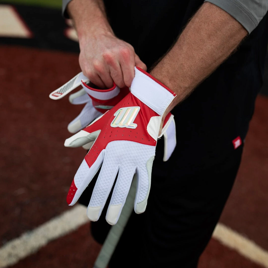 Marucci Crest Adult Batting Gloves: MBGCRST Baseball 9 Marucci Crest Adult Batting Gloves: MBGCRST Baseball