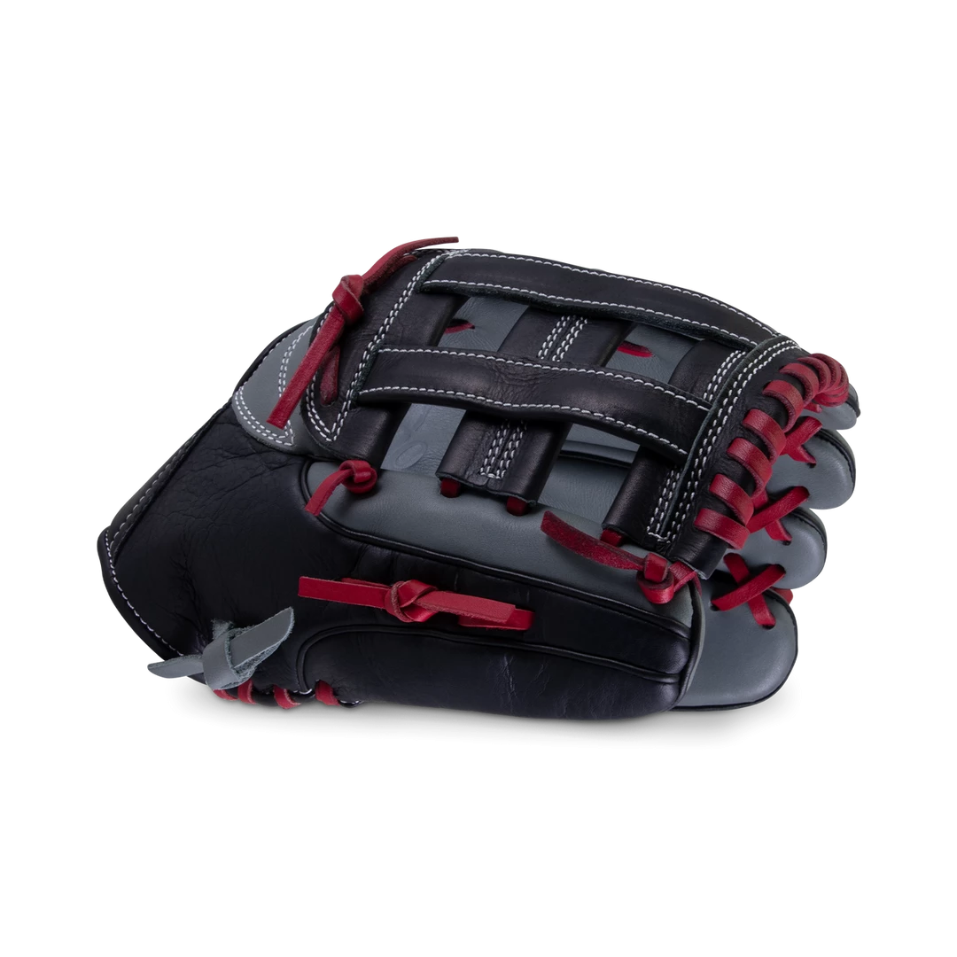 Marucci Caddo S Type 12" Baseball Glove: MFGCADD1200-GY/R 3 Marucci Caddo S Type 12" Baseball Glove: MFGCADD1200-GY/R