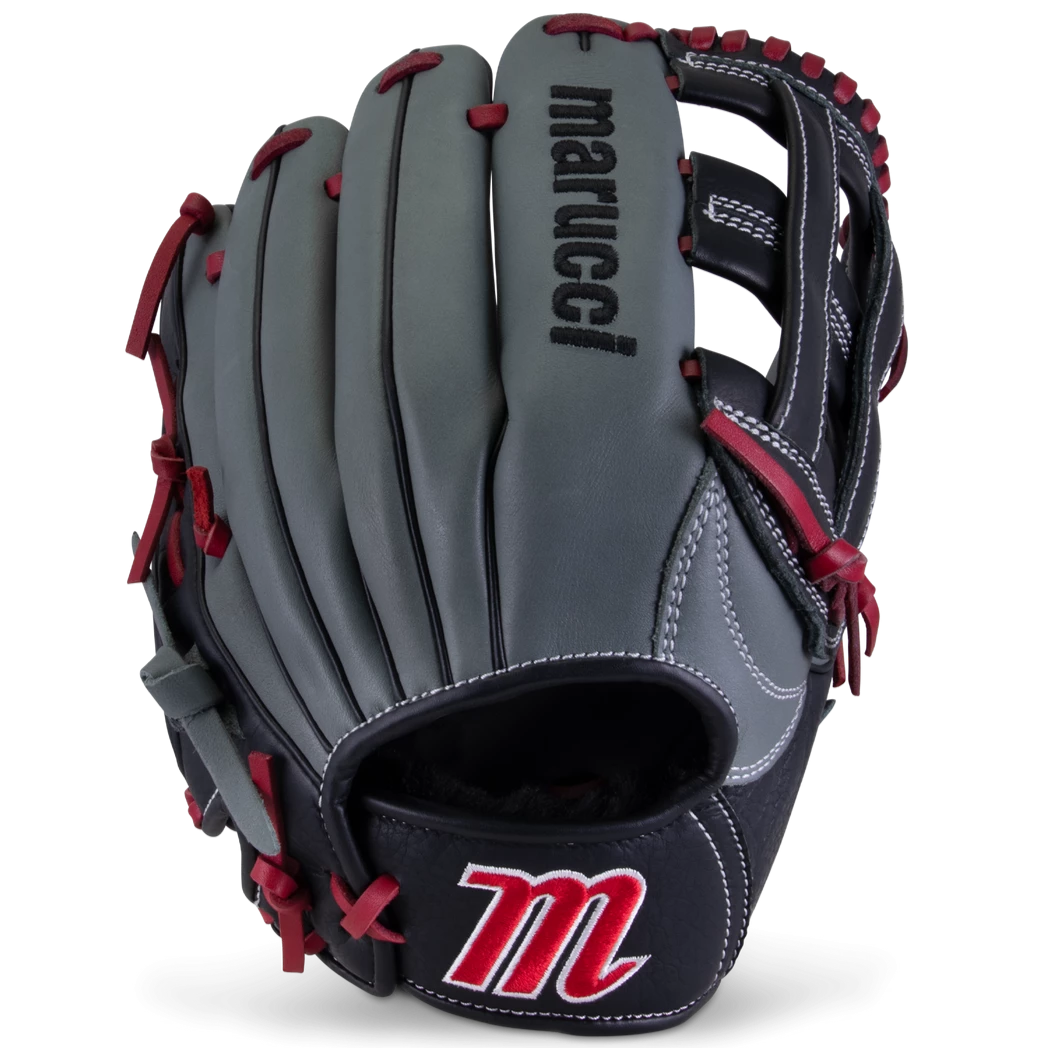 Marucci Caddo S Type 12" Baseball Glove: MFGCADD1200-GY/R 1 Marucci Caddo S Type 12" Baseball Glove: MFGCADD1200-GY/R