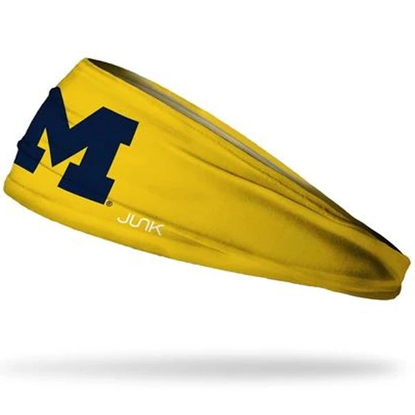 Junk University Of Michigan Logo Maize Headband 1 Junk University Of Michigan Logo Maize Headband
