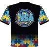 DSG Apparel National Softball Association NSA Autism Awareness Sublimated Short Sleeve Shirt Apparel & Uniforms