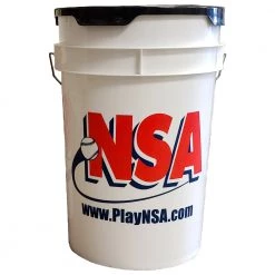 Baseball Diamond NSA 6 Gallon Ball Bucket With Padded Lid: BKT-NSA