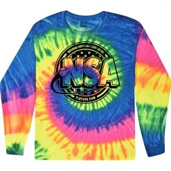 DSG Apparel Apparel & Uniforms National Softball Association NSA Crest Tie Dye Long Sleeve Shirt