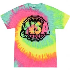 DSG Apparel National Softball Association NSA Crest Tie Dye Short Sleeve Shirt Apparel & Uniforms
