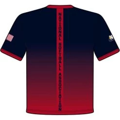 DSG Apparel National Softball Association NSA Fade Sublimated Short Sleeve Shirt Apparel & Uniforms