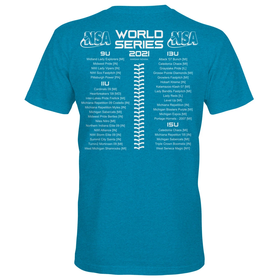 DSG Apparel 2021 NSA Odd Age World Series Fastpitch Tournament T-Shirt 4 DSG Apparel 2021 NSA Odd Age World Series Fastpitch Tournament T-Shirt