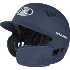 Baseball Rawlings R16 Matte Batting Helmet With Universal Jaw Guard: R6R07
