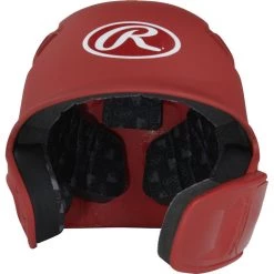 Baseball Rawlings R16 Matte Batting Helmet With Universal Jaw Guard: R6R07