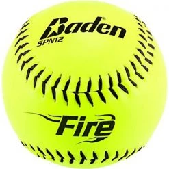 Baden NSA Fire ICON 12" 44/400 Synthetic Slowpitch Softballs: SPN12