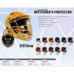 Baseball Schutt ST1 Slowpitch Softball Pitcher's Helmet: ST1 9 Baseball Schutt ST1 Slowpitch Softball Pitcher's Helmet: ST1