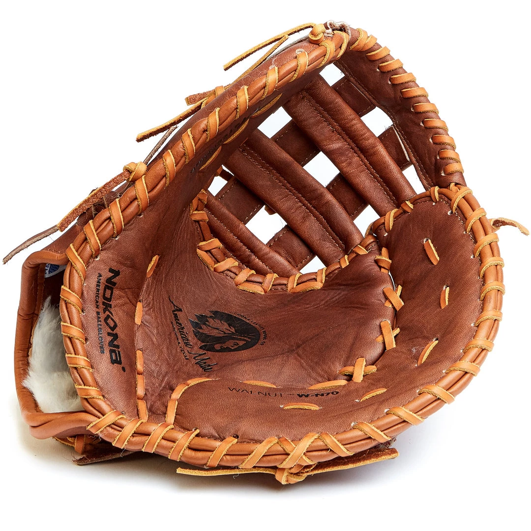 Nokona Walnut Classic 13" Baseball / Softball First Base Mitt: W-N70 2 Nokona Walnut Classic 13" Baseball / Softball First Base Mitt: W-N70