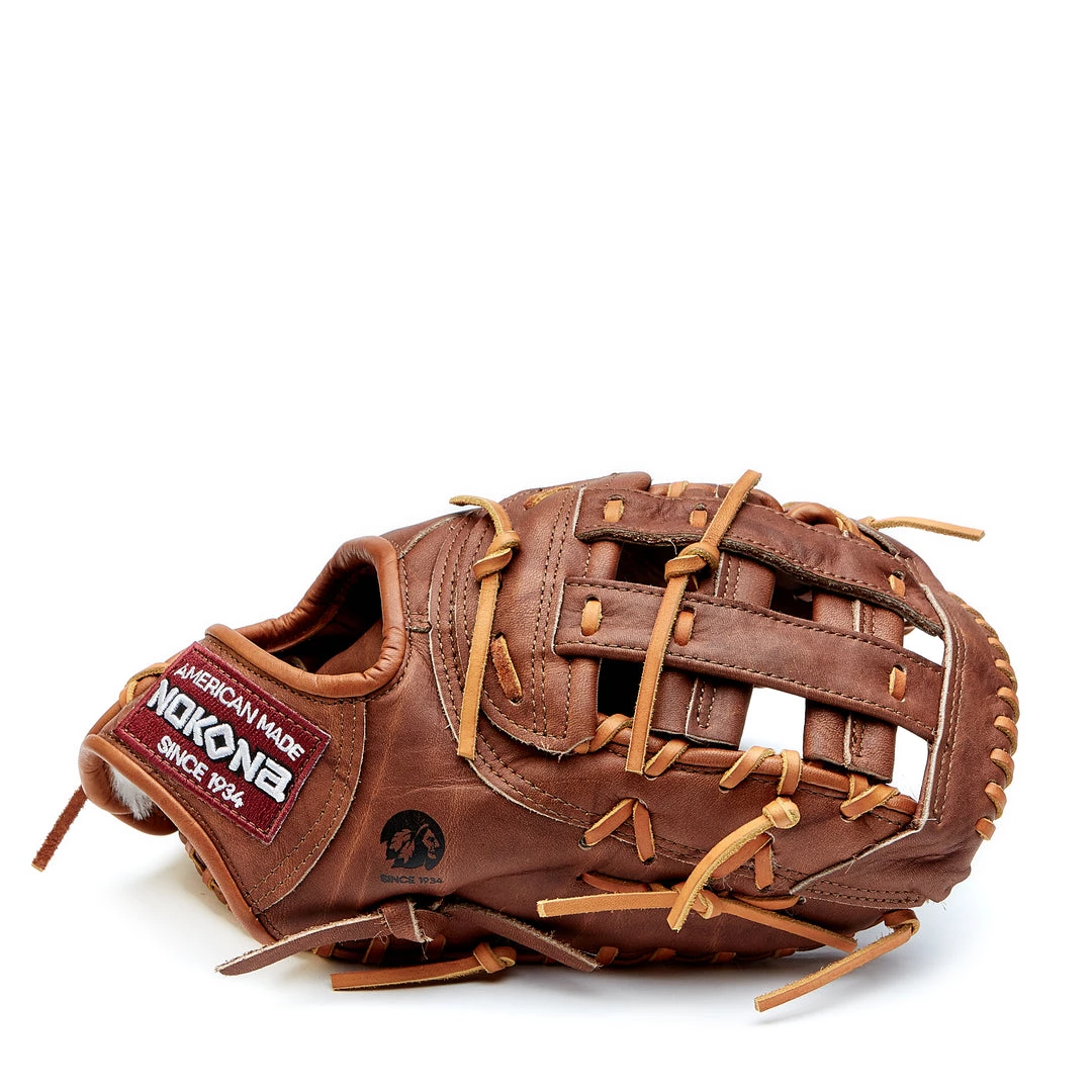 Nokona Walnut Classic 13" Baseball / Softball First Base Mitt: W-N70 3 Nokona Walnut Classic 13" Baseball / Softball First Base Mitt: W-N70