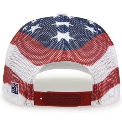 Game Headwear NSA Classic Series White USA Flag Snapback Hat: GB452US-W