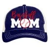 Pacific Headwear Baseball Mom Vintage Trucker Snapback Hat: V67NW