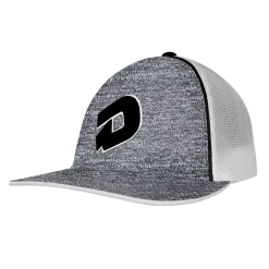 DeMarini D Heather Flex Fit Hat: TRKHEATHERBLK